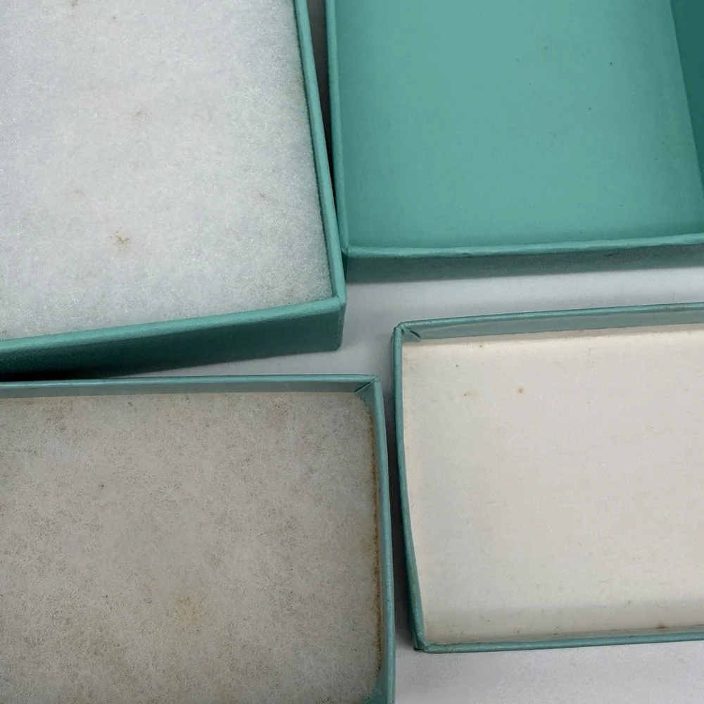 EMPTY Tiffany & Co Blue Jewelry Cardboard Gift Boxes Lot of 3